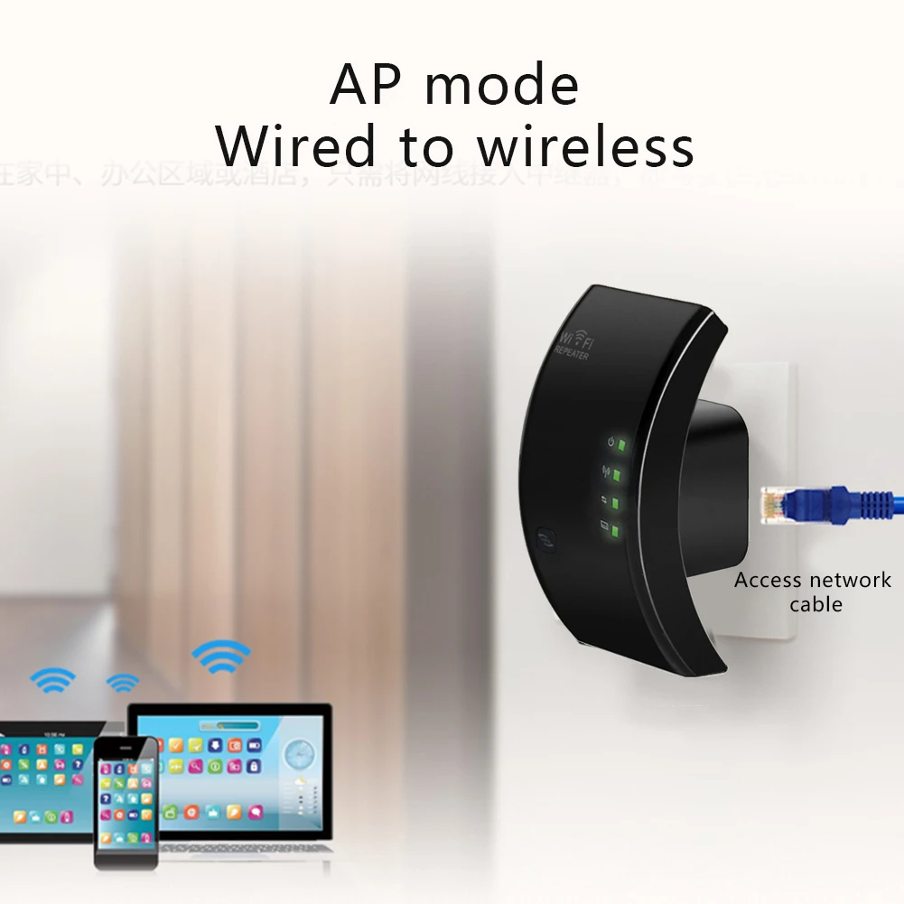 WIFI Wireless Repeater Wifi Antenna Amplifier Signal Extender 300Mbps 802.11n/b Signal Booster ING-SHIPPING
