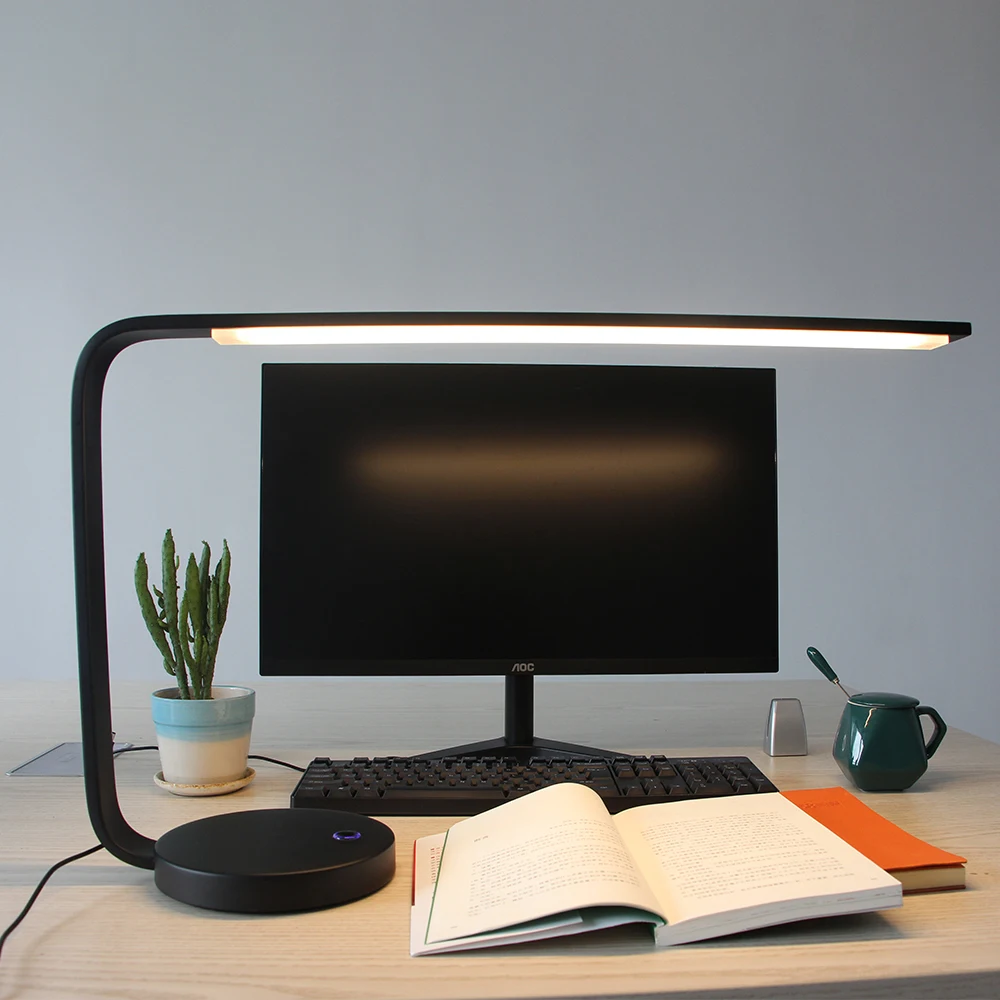 

zerouno led reading light table desk lamp touch dimmable led book light for study bedroom office night reading lighting