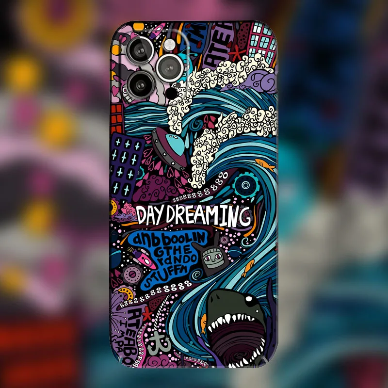 Custodia Rigida In Plastica Graffiti Daydreaming Per Iphone 15 Pro Max 14 Pro Max Custodia Per 12 Pro Max 13 Pro Max