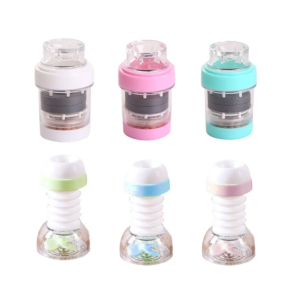 Faucet Maifan Stone Water Filter Splash-Proof Shower Telescopic Tap Water Section Rotatable Water Nozzle With Filter Filter