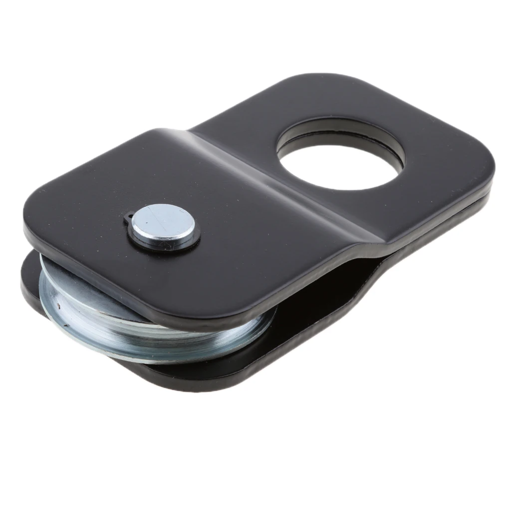 Black Block 8,800 lb Capacity Recover Vehicle Winch Pulley 4T 4 Ton Black