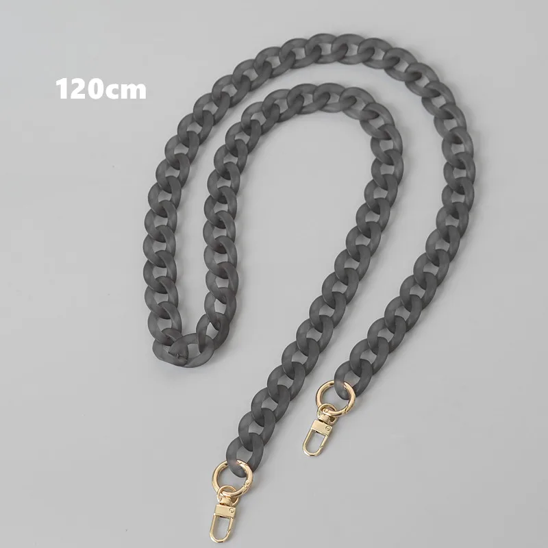 Neue Mode Frau Tasche Zubehör Abnehmbaren Teile Ersatz Kette Grau Harz Luxus Strap Frauen Acryl Schulter Griff Kette – Detail 17