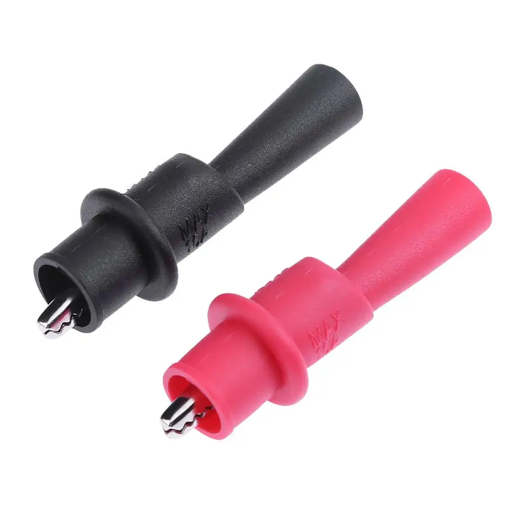 Alligator Crocodile Multimeter Test Leads Clamps Voltage Test Clip Clamps Probes for Multimeter Tester Meter Probe 1 Pairs alligator clips