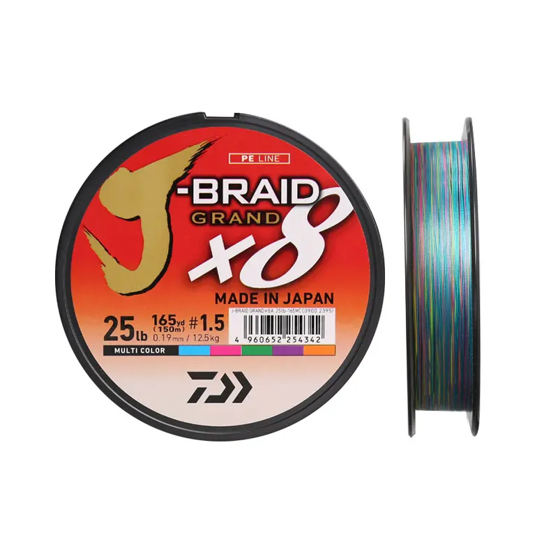100% Original DAIWA J-BRAID GRAND PE braided line 8X fishing line 300m made  in japan