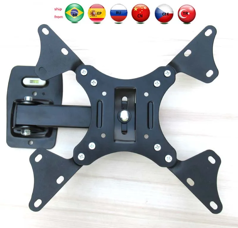 Preise LCD 122AD 10 zoll 24in 30 zoll 37 zoll schwenkbarer swivel LCD LED PLASMA tv wand halterung wand halterung schaukel arme