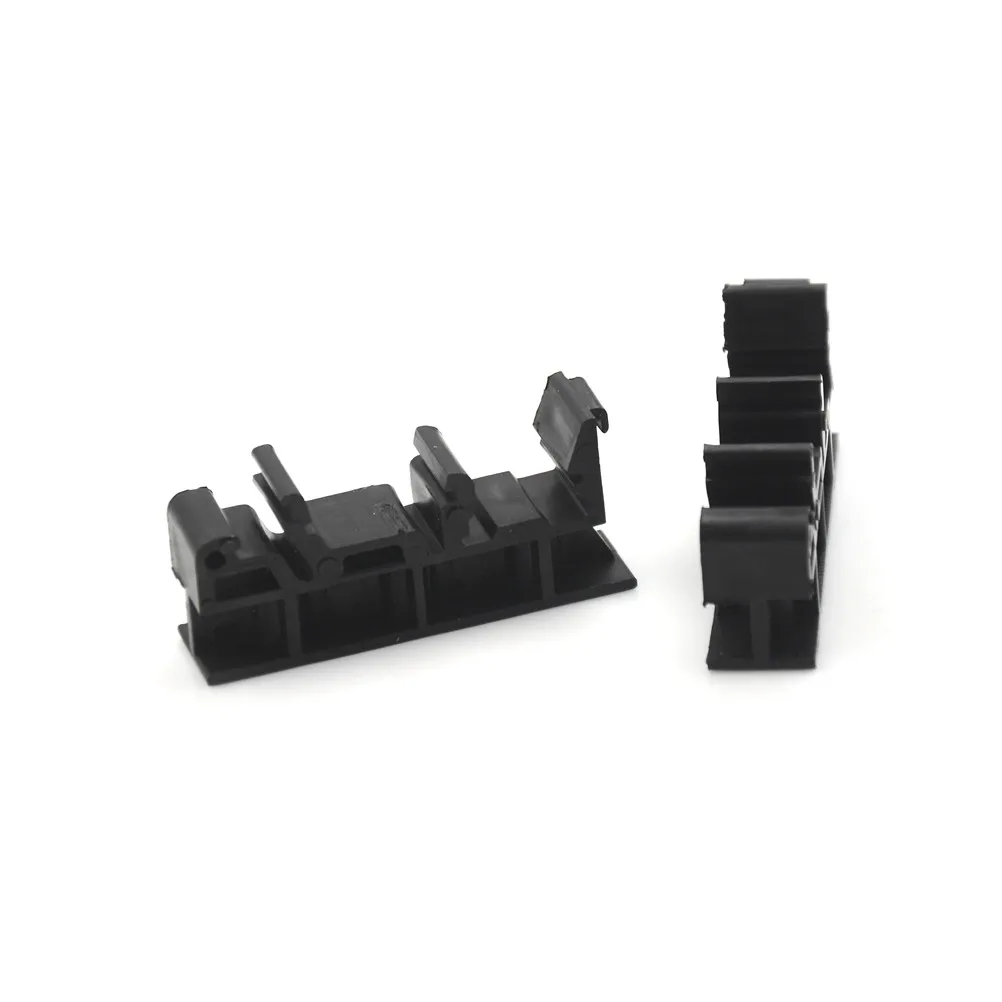 PCB Din C45 Rail Adapter Circuit Board Mounting Bracket Holder Carrier Black4H