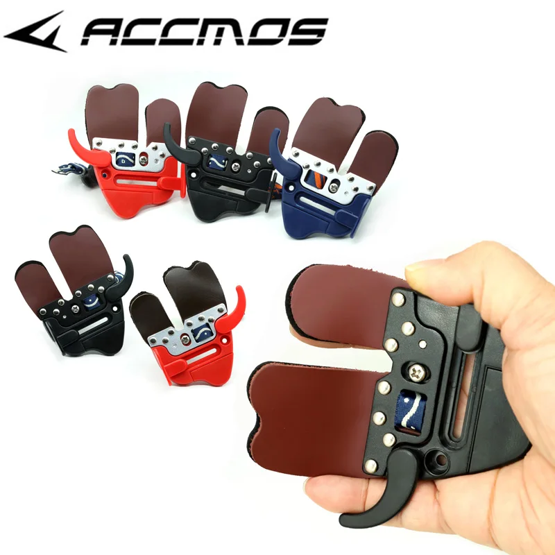 

1pc DECUT Archery Finger Tab Finger Guard Protection Pad Glove Tab Finger Protector For Hunting