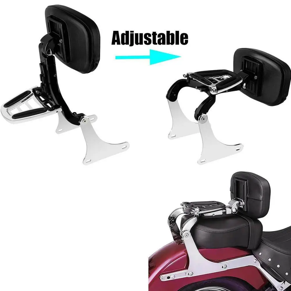 

Motorcycle Driver Passenger Backrest Low Mount Kit For Harley Heritage Softail Springer Classic FLSTN FLSTC/I FLST/I FLSTSC/I