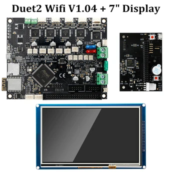 

Duet 2 Wifi V1.04 Motherboard Cloned Reprap Firmware 32bit Duet2 WiFi Board + 7" Touch Screen Controller 3D Printer Parts