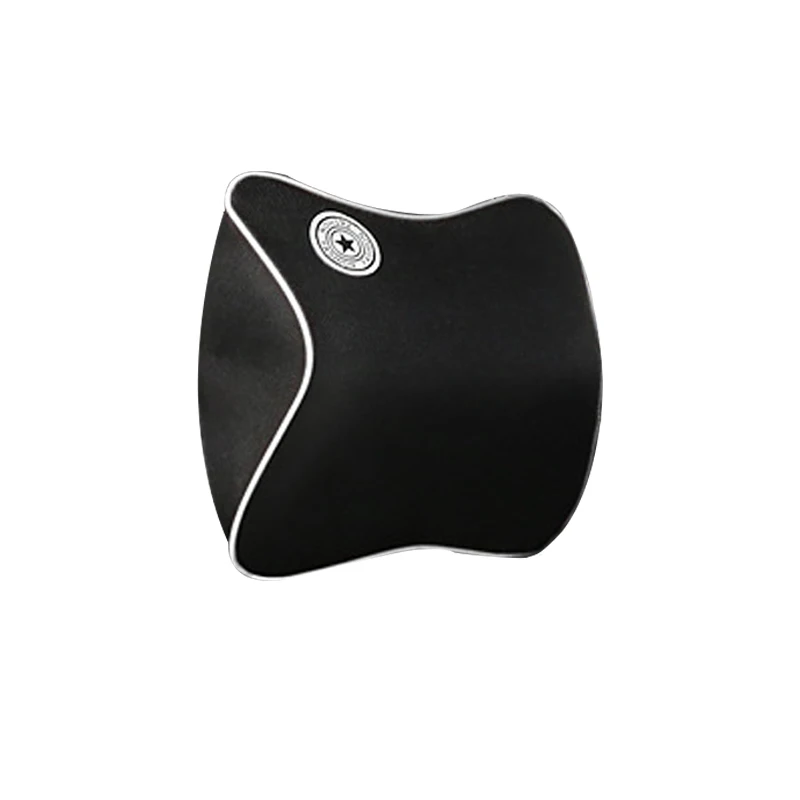 Black White Pillow Автомобильное сиденье, подголовник, подушка для шеи, автомобильное сиденье, подушка для спины, форма памяти, Подушка для спины, авто, аксессуары для подушек - Цвет: Black White Pillow