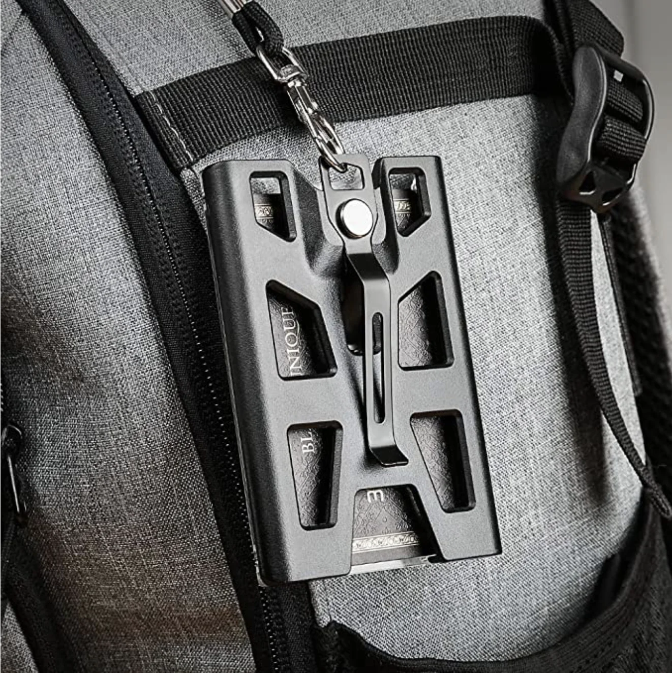 Zayex insignia titular de la cartera Durable titular de la tarjeta de identificación con cordón Clip de Metal para las oficinas de la escuela ID tiene 1-4 tarjetas