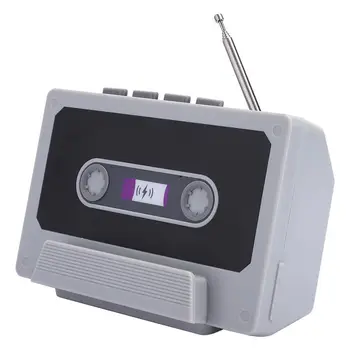 

Retro Bluetooth 5.0 Stereo Speaker FM Radio Mobile Phone Holder Wireless Music Player speakers computer