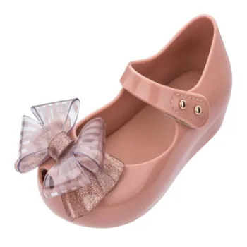 

Summer Boys and Girls Sandals Mini Melissa Beauty Beast Kids Jelly Sandals Girl Princess Sandals Shoes Bowknot MX-007