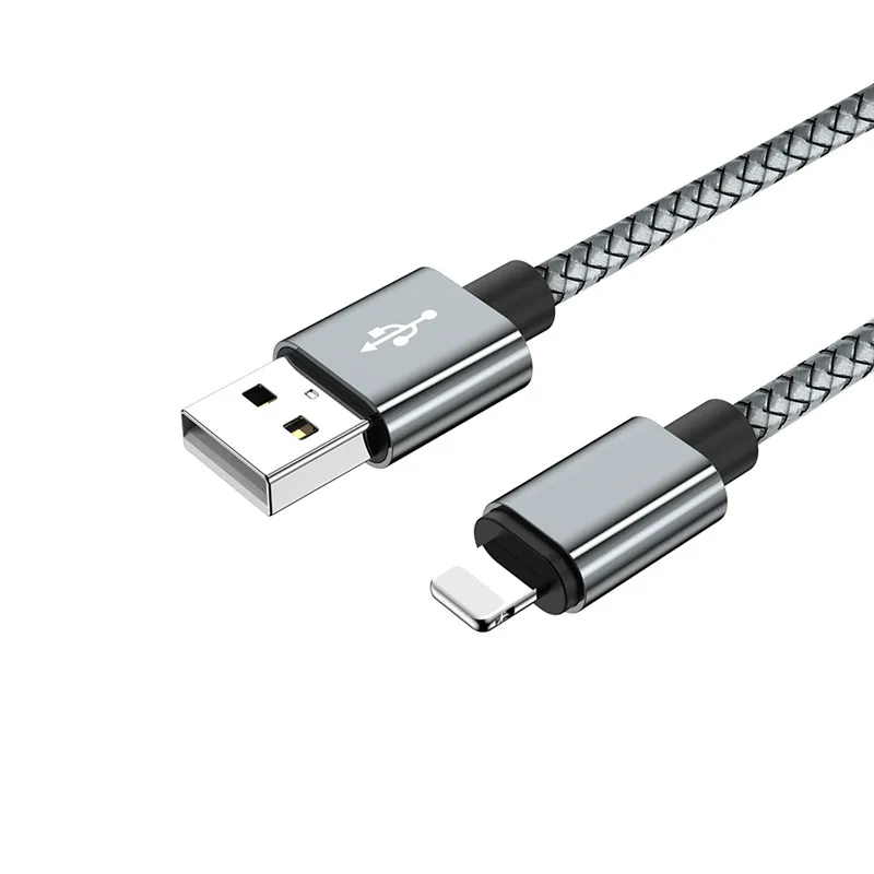 Usb-зарядное устройство для синхронизации, 1 м, 2 м, 3 м, кабель для iPhone 11 Pro Max XS X XR 5, 5S, 6, 6 S, 7, 8 Plus, iPad, быстрая зарядка, длинный провод для передачи данных - Цвет: Черный