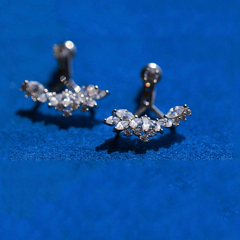 925 Sterling Silver Dangle Earrings  925 Silver Blue Zircon Earring - Real  925 - Aliexpress