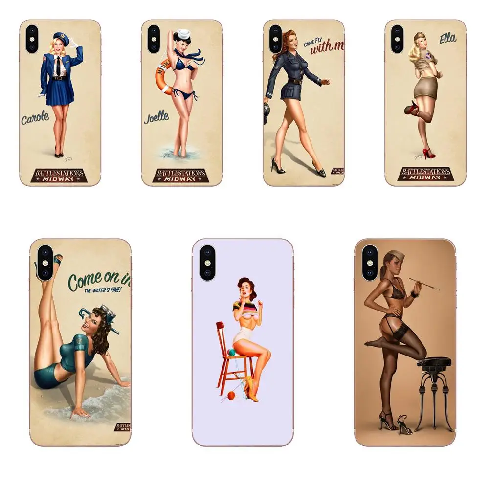 ТПУ чехлы Pretty Pin Up Girl для Huawei Honor Mate 7 7A 8 9 10 20 V8 V9 V10 V30 P40 G Lite Play Mini Pro P Smart|Бамперы| |