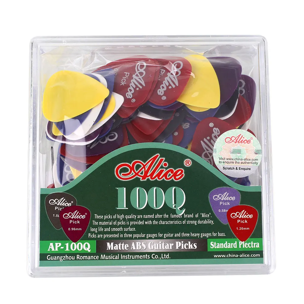 Гитара палочки Коробка ABS многоцветный Plectrum 100 шт./кор. Plectrum Электрические Музыкальные инструменты аксессуары Музыка