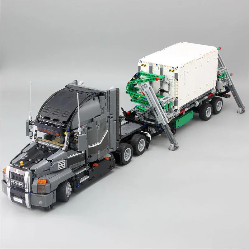 DHL Technic 20004 20005 20006 20007 20008 20009 20010 20013 20015 20021 20056 20076 конструкторных блоков, Детские кубики грузовых автомобилей игрушки подарки - Цвет: 20076