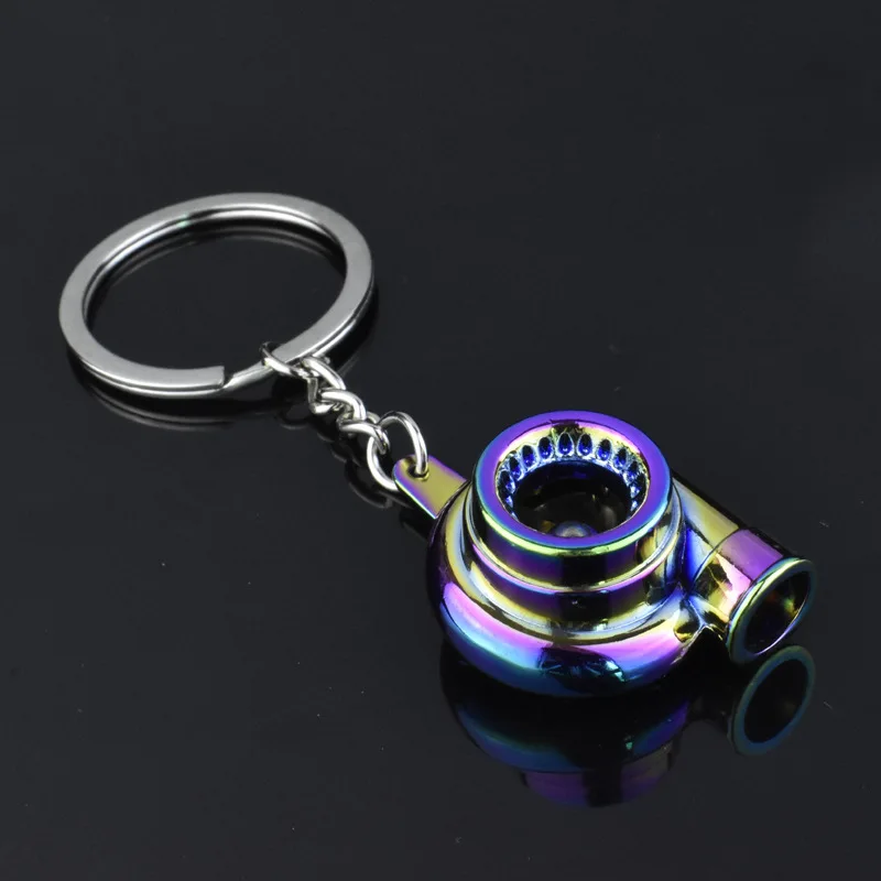 Turbocharger Spinning Turbine Keychain – Car Interior Accessory