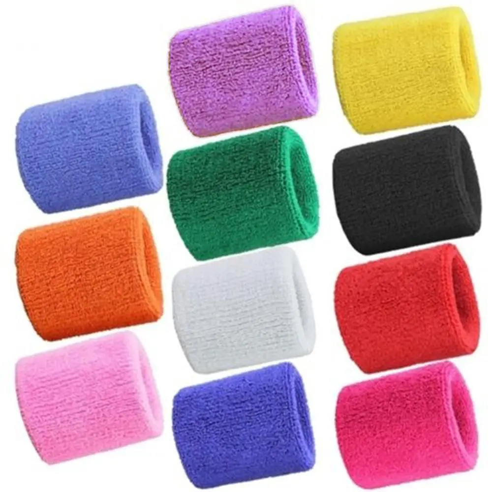2pcs Sweatbands Wristband Tennis Squash Badminton Gym Football Wrist Bands Sweat wrist sweat wristbands,wrist sweatband