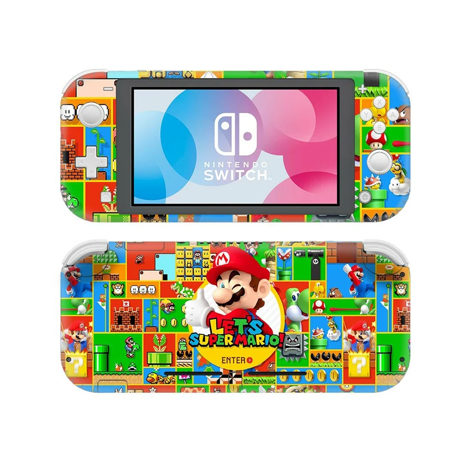 Наклейка с изображением супер Марио для nintendo Switch Lite, протектор консоли, чехол для nintendo Switch Lite, Виниловая наклейка с NSL