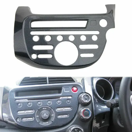 

Для Honda FIT 2008-2013 1 шт. карбоновая центральная консоль CD панель накладка RHD