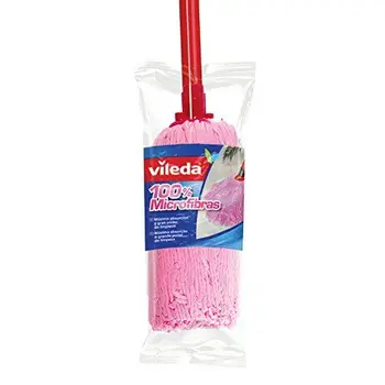 

Vileda Mop 100% microfibres serpillère en composite 100% Par microfibre – [Pack de 6]