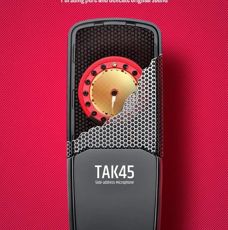 Takstar TAK45 professional large diaphragm recording microphone vocal/instrument/professional recording,network live broadcast