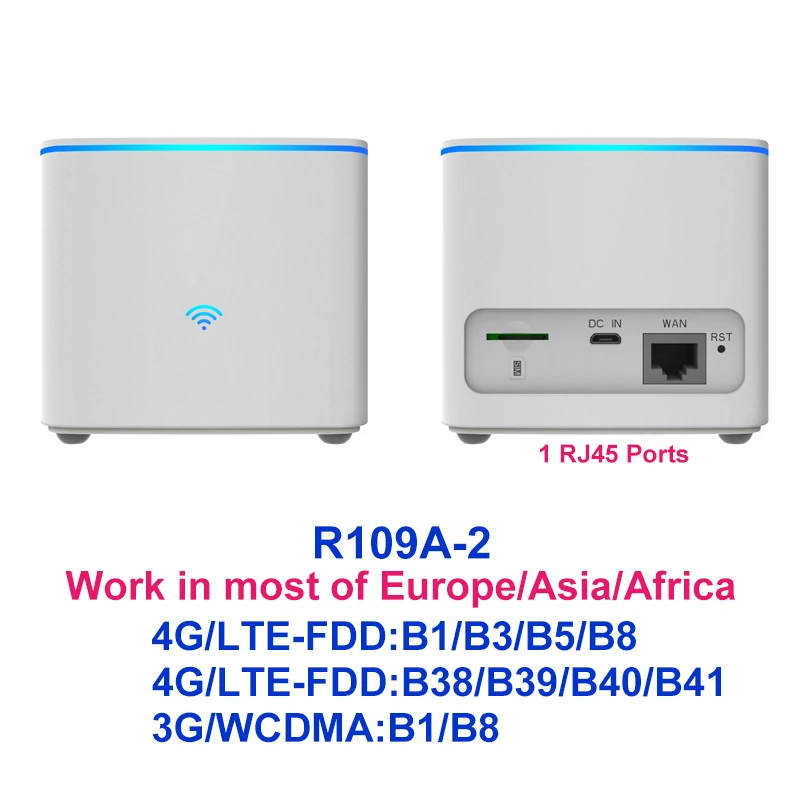 Router WiFi 4G Modem Wifi Từ Sim 4G Lte Kích Sóng Di Động Mở Khóa Không Dây Khe Cắm Antena Mạng WAN/LAN RJ45 Cổng Roteador 