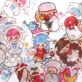 

8packs/LOT goose series photo album decoration seal DIY paper masking washi Sticker