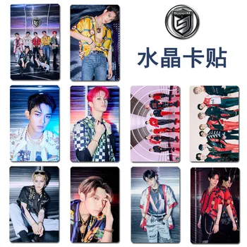

10pcs/set Kpop SuperM PhotoCard sticker Super One New album Super M HD photo Card Stickers for fans collection Gift