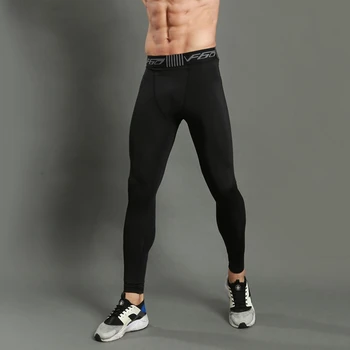

Fashion Running Tights Men Sports Leggings Sportswears Sweat Pant Pro Skinny Fitness Compression Gym Fitness Athletic Trouser