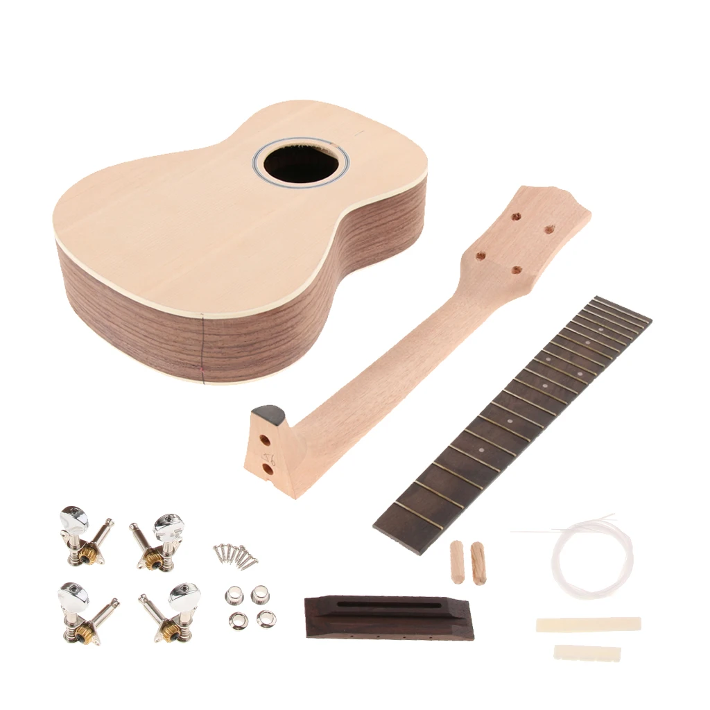 23 дюймов палисандр/Sapele Ukulele Гавайи Уке DIY сборочный набор игрушка подарок для детей