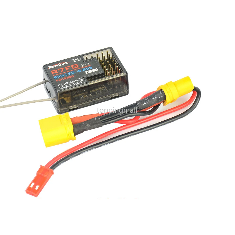 RadioLink RC6GS Remote Control for R7FG Seven-Channel Receiver Distance 600 Meters PWM PPM SBUS Signal Output 2.4GHz