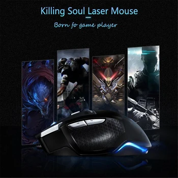 AULA S12 Wired Gaming Mouse Professional Office Mause 7 Buttons 3500DPI Backlight Optical Computer Mouse