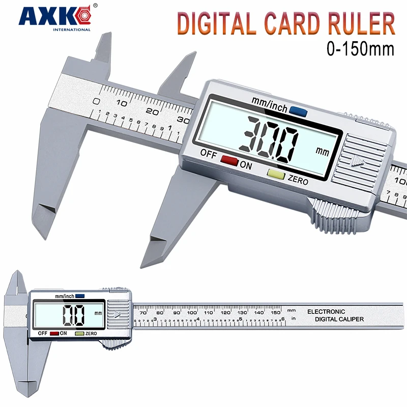Digital Caliper 150mm 6inch LCD Electronic Display Vernier Gauge Micrometer 