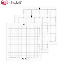 3 шт. сменная разделочная доска коврик прозрачный клейкий коврик с измерительной сеткой 12 дюймов для силуэта Камея плоттер машина