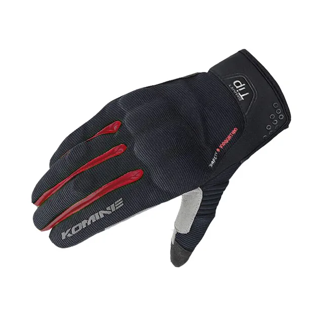 Komine GK-183, 3D Защитные сетчатые мотоциклетные перчатки с сенсорным экраном, мотоциклетные перчатки для активного отдыха, MX велосипедные спортивные мотоциклетные летние перчатки H - Цвет: Черный