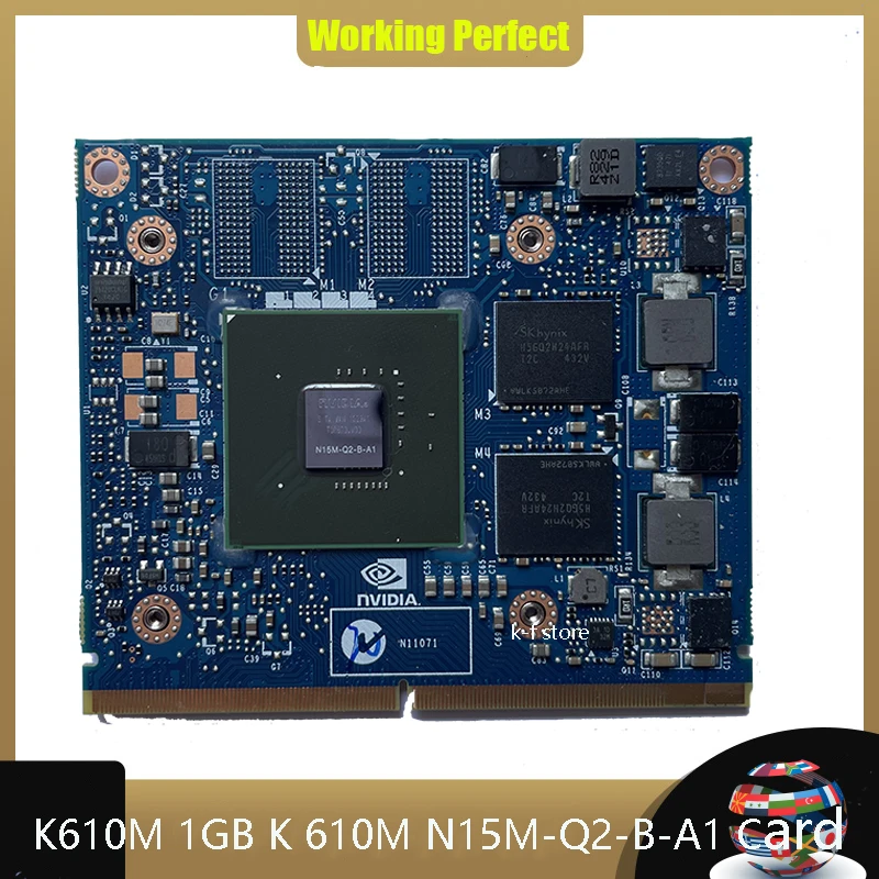 Scheda Di Visualizzazione Video Originale K610M 1Gb K 610M N15M-Q2-B-A1 Vga Per Hp Zbook 15 17 Test Scheda Grafica 100%