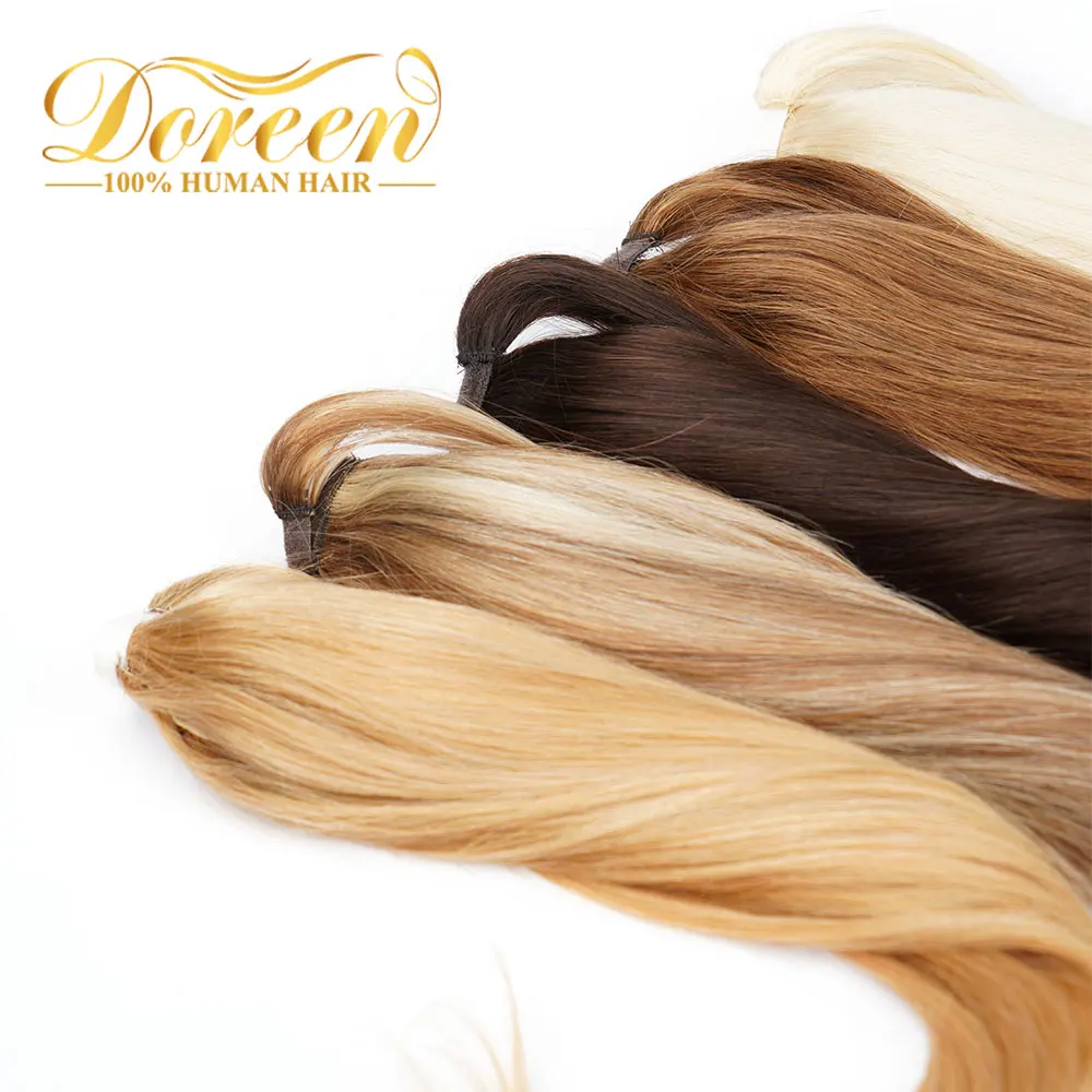 Summer Hairstyle Clip in Ponytail Hair Extensions Brazilian Machine Remy  100% Real Natural Human Hair Wrap Pony Pieces 14 to 24 _ - AliExpress Mobile