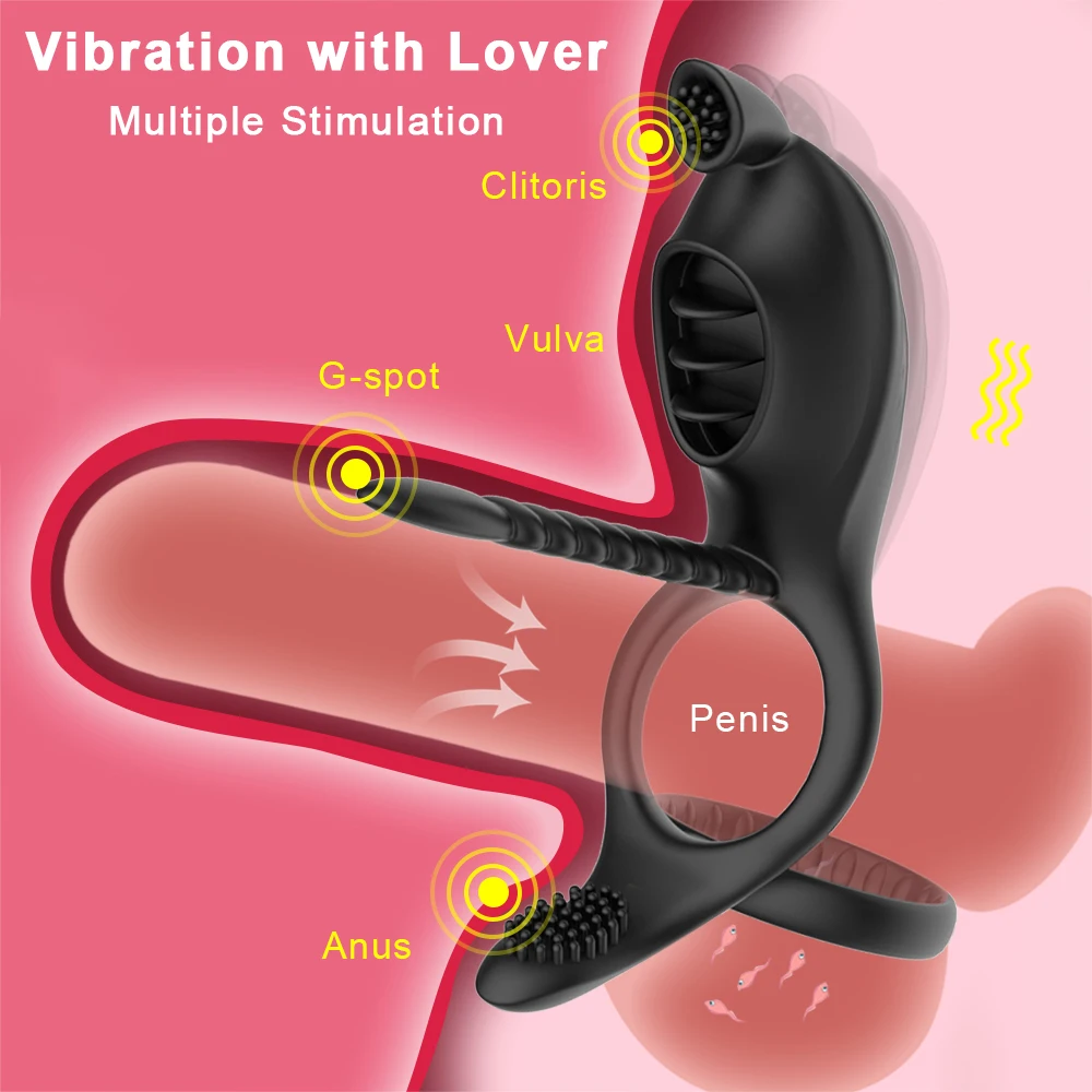 Ring Sex Volwassen seksspeeltje voor koppels Vibrerend USB-ringvertraging Voortijdige ejaculatie Slot Fijn ring-seksspeeltje_voghion.com