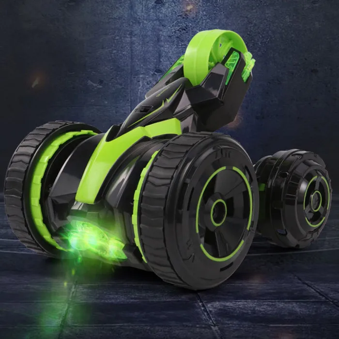 Дистанционное управление автомобиль RC автомобиль 5-колесо Системы нажатием одной кнопки флип Прохладный светильник 360 градусов вращающийся NSV775