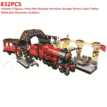 

Hogwartse Express train journey Building Blocks Kits Bricks Classic Movie Model Compatible Potter figures Kids Toys For Children