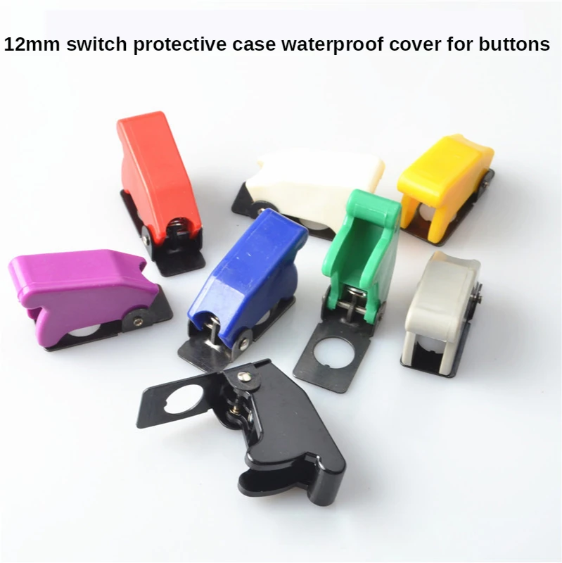 

1PCS Auto Car Boat Truck Illuminated Led Toggle Switch's Safety Aircraft Flip Up Cover Guard Red Blue Green Yellow White