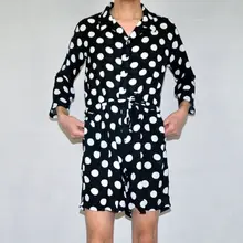 Модные мужские комбинезоны в горошек, штаны с отворотами, мужские комбинезоны с рукавом 3/4, уличная одежда, повседневный комбинезон, INCERUN размера плюс