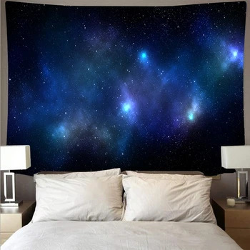 

Beautiful Galaxy Night Sky Tapestry Printed Wall Covering Wall Towel Blanket Beach Psychedelic BG29 Hanging Mandala Thin Yoga