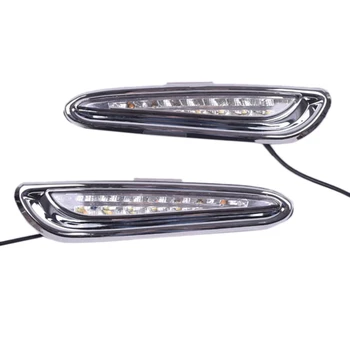 

2Color Car Turn Signal Fog Lamp LED Daytime Running Light for Mazda 3 Axela DRL 2010-2013