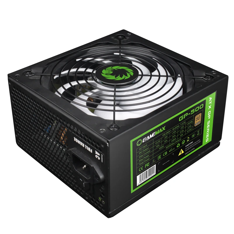 Блок питания для GameMax ATX12V немодульный 80plus Bronze тихий блок питания для видеоигр 550 Вт/500 Вт блок питания GP-550 GP-500