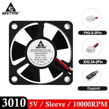 Dupont – ventilateur Axial 3010s DC 5V, 2 broches, pour imprimante 3D, 30mm x 30mm x 10mm, 3CM, Mini, sans balais, pour ordinateur portable