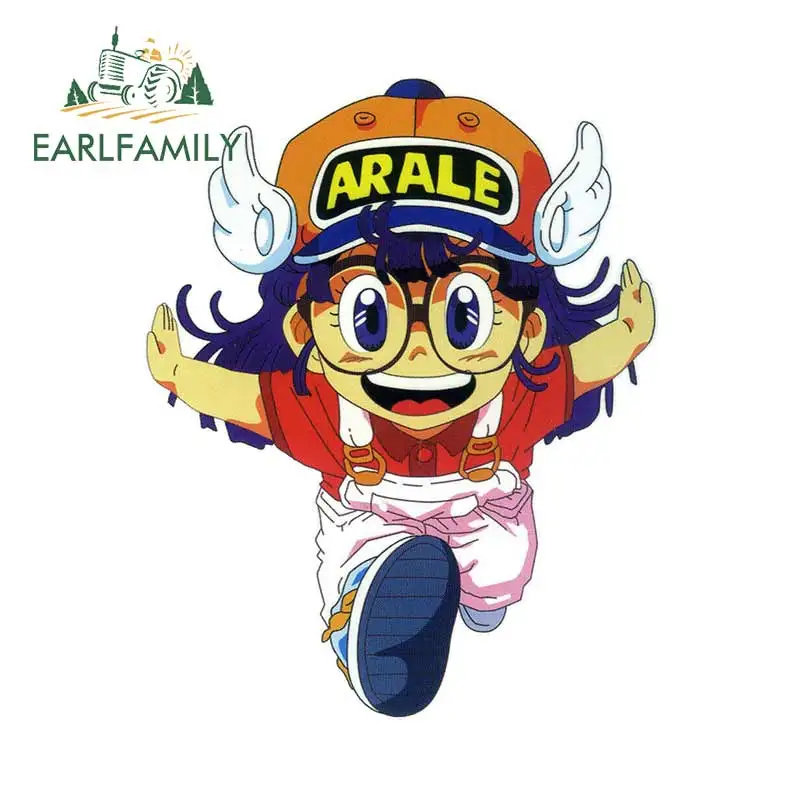 

EARLFAMILY 13cm x 10.5cm For Dr. Slump Car Sticker Comic Decal Lovely Laptop Decals Surfboard Street Signs DIY Vinyl Material